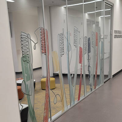 Vinyl Window Graphics - Touro College of Dental Medicine