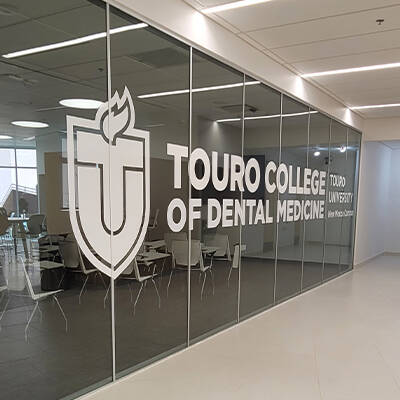 Vinyl Window Graphics - Touro College of Dental Medicine