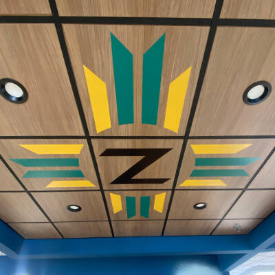 Vinyl Ceiling Graphics - Zia Credit Union