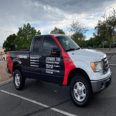 Leonard Tire Truck Wrap