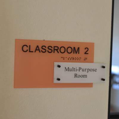 Montessori 1 NIDO Academy Interior Room Signage Install